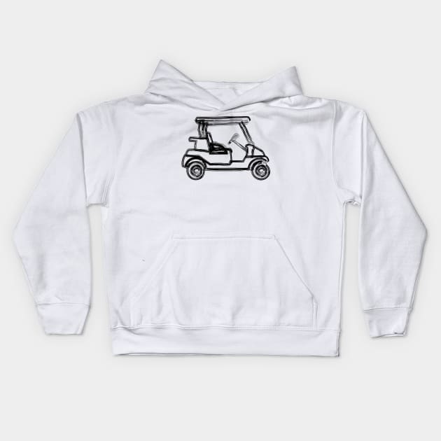 Golf - Golf car Kids Hoodie by jaml-12